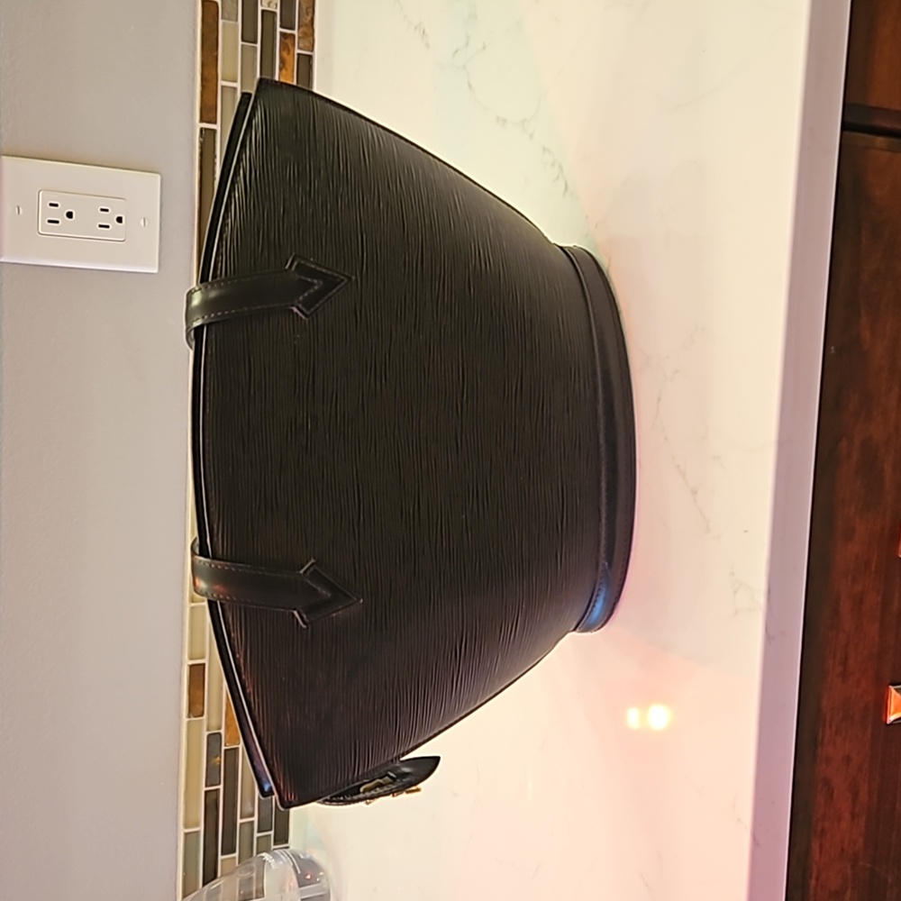 Louis Vuitton black Epi Saint Jacques PM tote